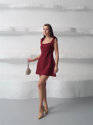 Marie Kurdele Detay Mini Elbise