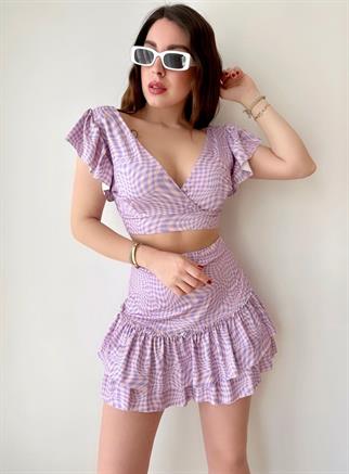 FIRFIRLI CROP & ETEK TAKIM - Lila