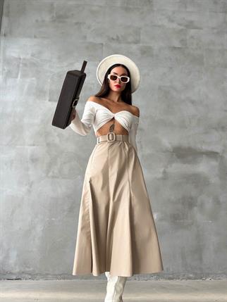 Gavi Deri Etek - Bej