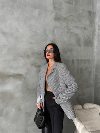 Gina Blazer Ceket - Gri