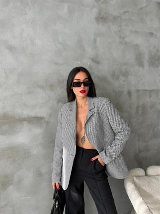 Gina Blazer Ceket - Gri