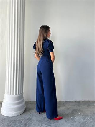 Kadın Tasarım Kemerli Düğme Detaylı Alvin Tulum