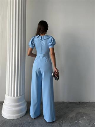 Kadın Tasarım Kemerli Düğme Detaylı Alvin Tulum