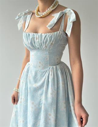 Kalın Askılı Çiçekli Daniel Elbise