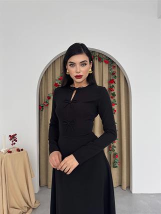 Kurdele Detay Phila Uzun Elbise