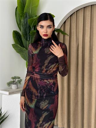 Lara Sırt Dekolteli Elbise