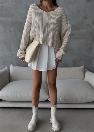 Leksi Triko Kazak - Bej