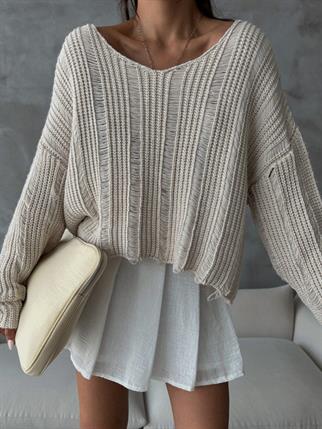 Leksi Triko Kazak - Bej