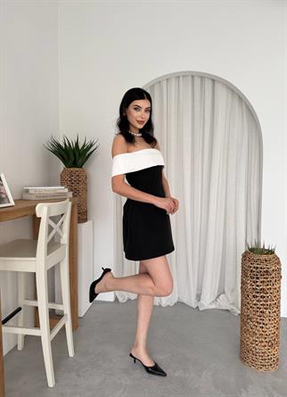 Lily Madonna Yaka Mini Elbise