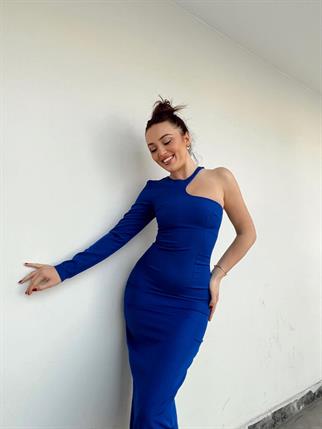 Louis Tek Kollu Midi Elbise 