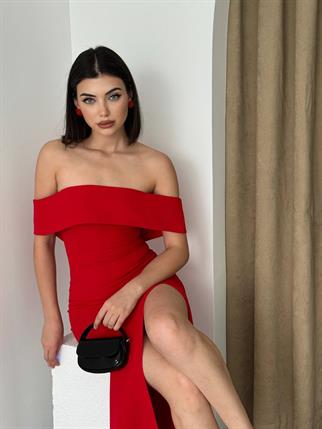 Madonna Yaka Uzun Elbise