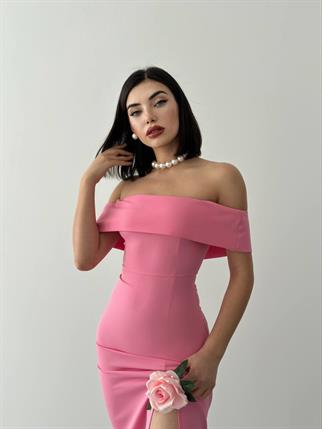 Madonna Yaka Uzun Elbise