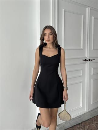 Marie Kalın Askılı Mini Elbise