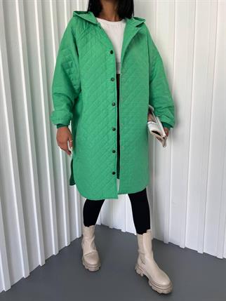 Melis Kapitone Uzun  Yeşil Mont 