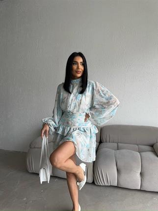 Mia Şifon Mini Elbise