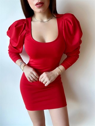 MİKRO KARPUZ KOL ELBİSE