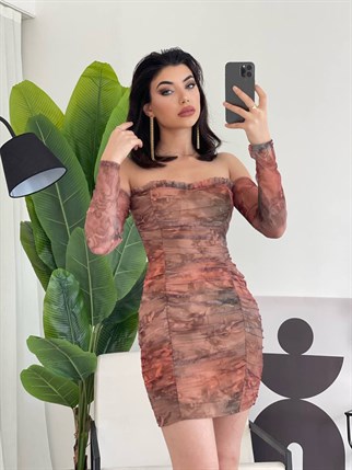 MİLA MİNİ ELBİSE -8054