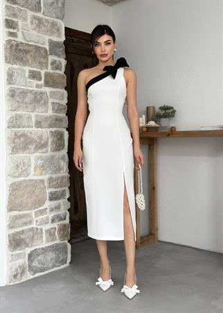 NADYA MİDİ ATLAS ELBİSE