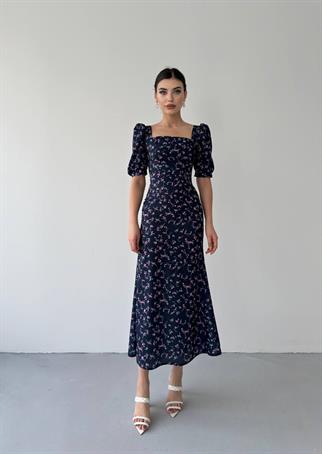 Oledey Çiçekli Uzun Elbie