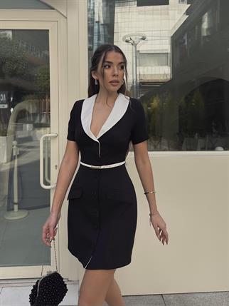 Pamela Atlas Mini Kemerli Elbise