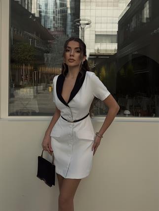 Pamela Atlas Mini Kemerli Elbise