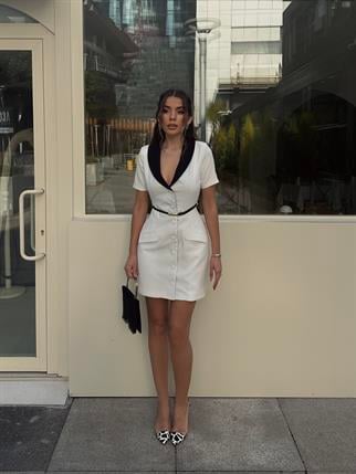 Pamela Atlas Mini Kemerli Elbise