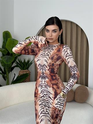 Panter Model Sandy Uzun Elbise