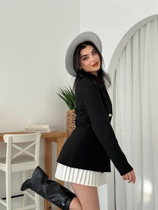 Rita Pileli Etek Ceket Takım