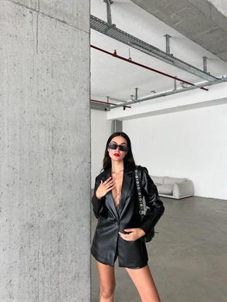 Rodya Deri Ceket Basic - Siyah