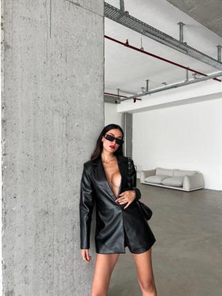 Rodya Deri Ceket Basic - Siyah