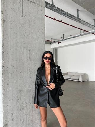 Rodya Deri Ceket Basic - Siyah