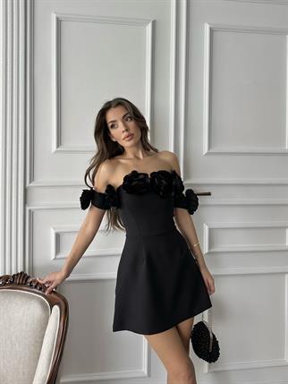 Romantica Çiçek Detay Mini Elbise