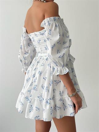Rozalina Mini Çiçekli Elbise