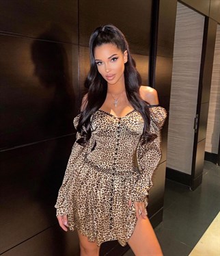 SATEN ETEĞİ FIRFIRLI DANTEL ELBİSE