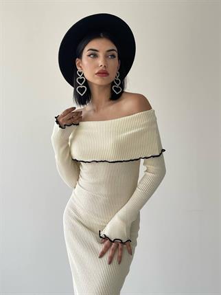 Seyran Triko Straplez - Beyaz