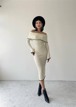 Seyran Triko Straplez - Beyaz