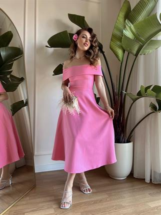 Silvain Madonna Midiboy Elbise -00063 - Pembe