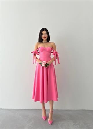 Sindirella Midi Atlas Elbise