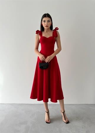 Sindirella Midi Atlas Elbise
