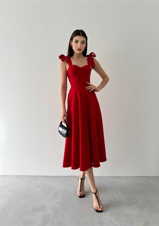 Sindirella Midi Atlas Elbise