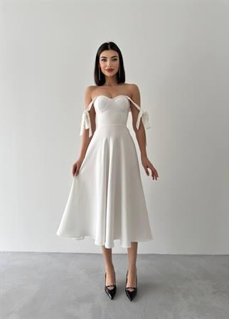 Sindirella Midi Atlas Elbise