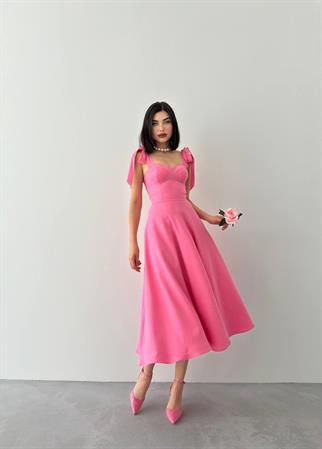 Sindirella Midi Atlas Elbise