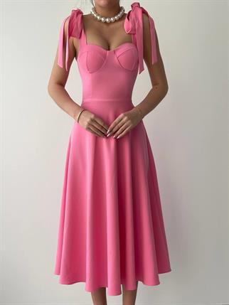 Sindirella Midi Atlas Elbise