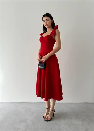 Sindirella Midi Atlas Elbise