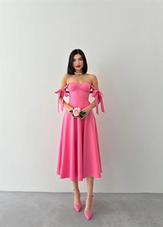 Sindirella Midi Atlas Elbise