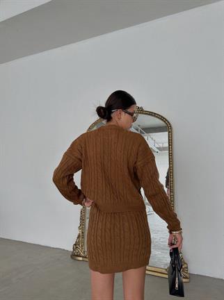 Sonya Triko Takım - Kahve