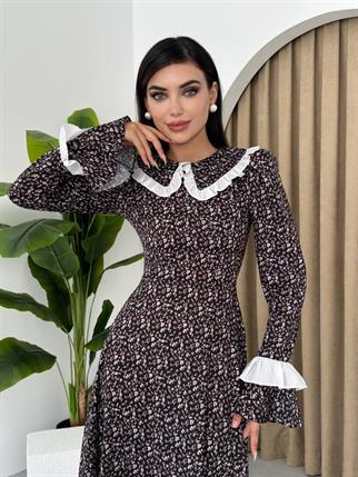 Tasarım Bebe Yaka Çekya Elbise