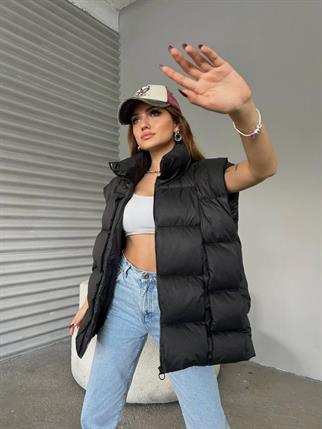 Yasmin Kolsuz Siyah Şişme Yelek 