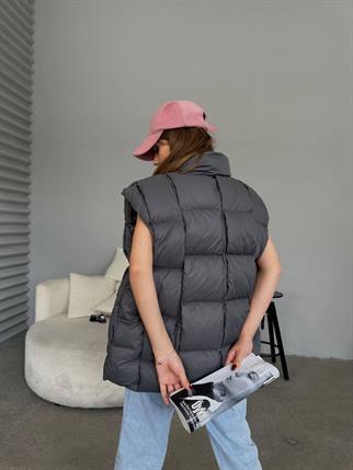 Yasmin Kolsuz Siyah Şişme Yelek 