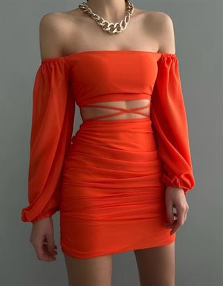 Şifon Tasarım Elbise 